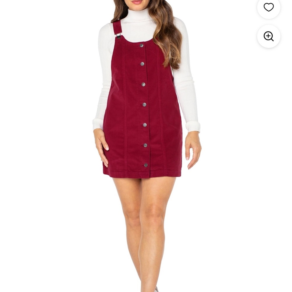 Celebrity Pink Women's Deep Red V-Neck Sweater